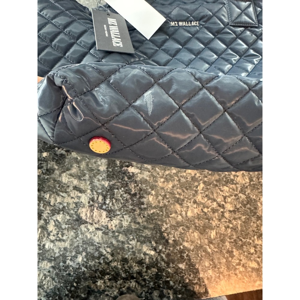 MZ Wallace Medium Metro Tote Deluxe Magnet Lacquer Quilted Nylon Bag NEW - Picture 14 of 14